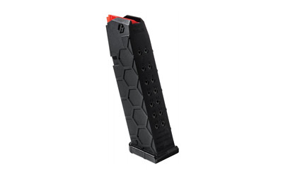 HEXMAG FOR GLOCK 17 MAGAZINE - 9MM - 10 ROUND CAPACITY - 17 ROUND BODY - POLYMER - BLACK