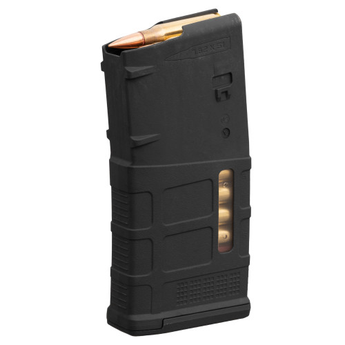 MAGPUL SR25 WINDOW MAGAZINE - 308 WIN/762 NATO - 10 ROUND CAPACITY - 20 ROUND BODY - BLACK