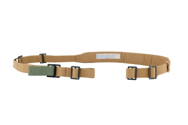 BLUE FORCE VICKERS PADDED SLING - 2 POINT - COYOTE BROWN - METAL