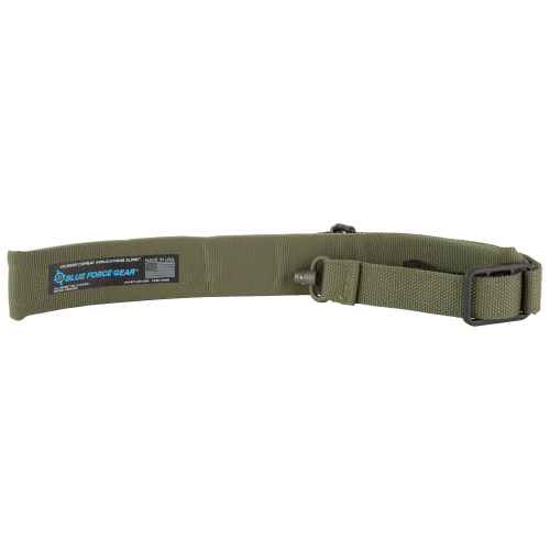 BLUE FORCE VICKERS PADDED PUSH BUTTON SLING - QD - 2 POINT - RANGER GREEN