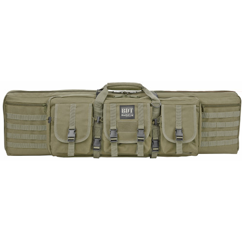 Bulldog Deluxe Tactical Single Rifle Case 36 Inch Green with Padded Backpack Straps
