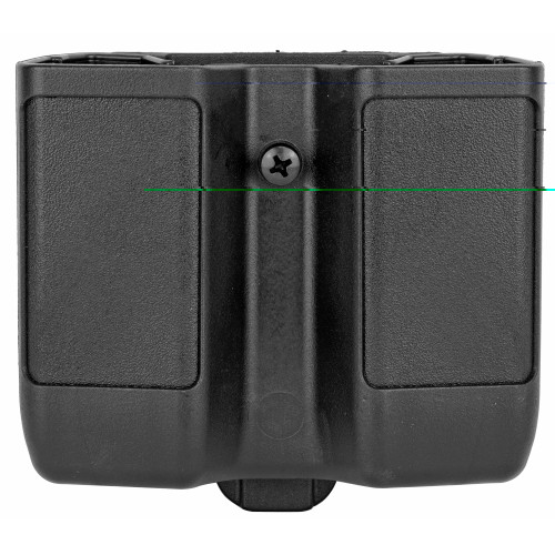 BLACKHAWK Double Magazine Pouch in matte black for 9mm 40 45 cal