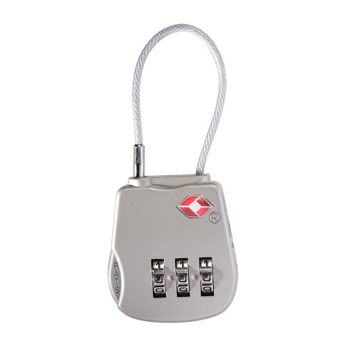 Pelican 1506TSA Cable Padlock TSA-accepted combination lock with steel cable
