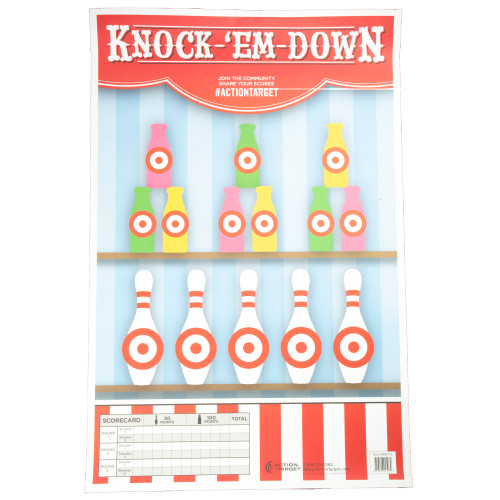 Action Tgt Knockem Down 100pk