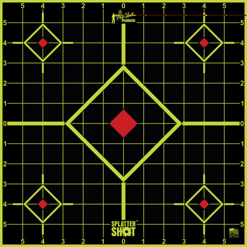 Pro-Shot 12-Inch Green Sight-In Targets five-pack for precision shooting practice