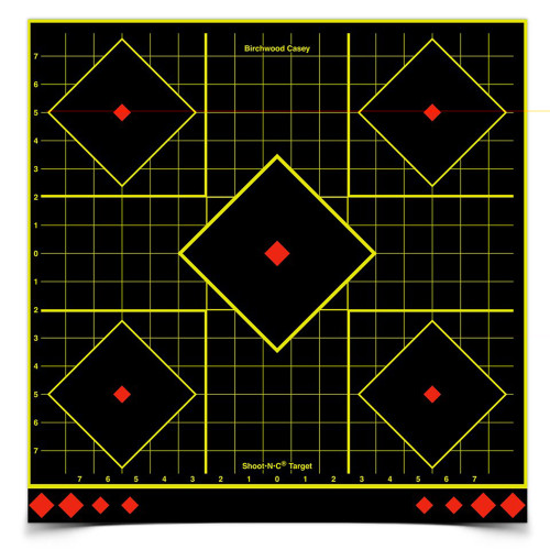 Birchwood Casey Shoot-N-C Sight-In Target 5x17.75 inch reactive self-adhesive shooting target