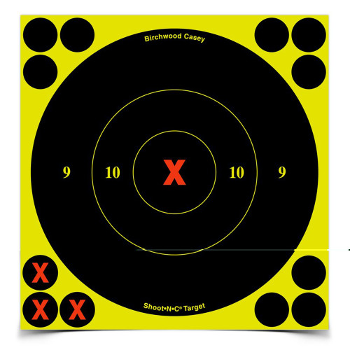 Birchwood Casey Shoot-N-C Round X-Bullseye Targets 60-Pack self-adhesive shooting targets