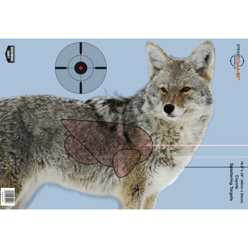 Birchwood Casey Pregame Coyote Shooting Target 3–16.5x24 reactive paper target