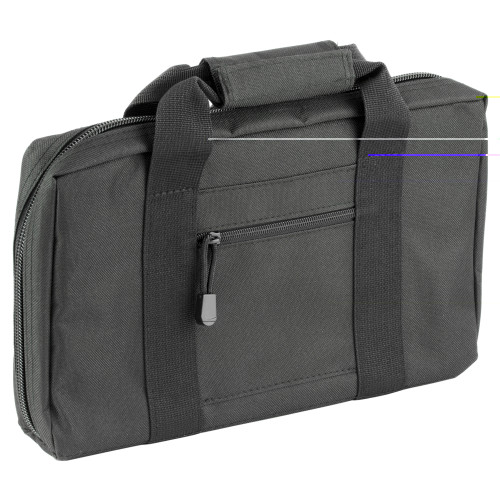 NCSTAR VISM Discreet Pistol Case with dual padded compartments in black