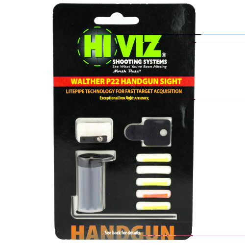 Hi-Viz Walther P22 Interchangeable Front Sight in bright hi-viz finish