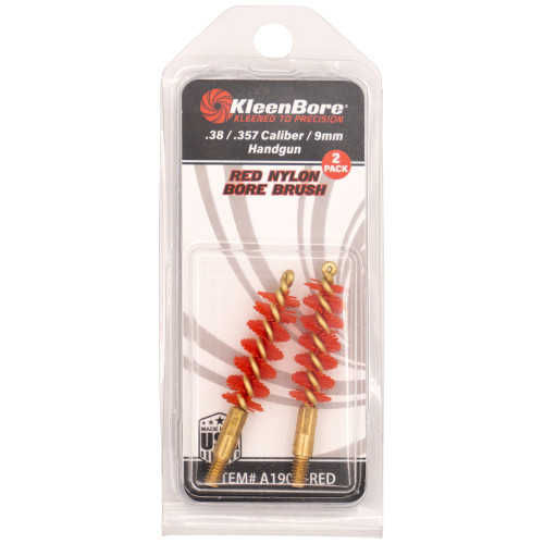 KLEEN-BORE - BORE BRUSH -  9MM - PACK OF 2