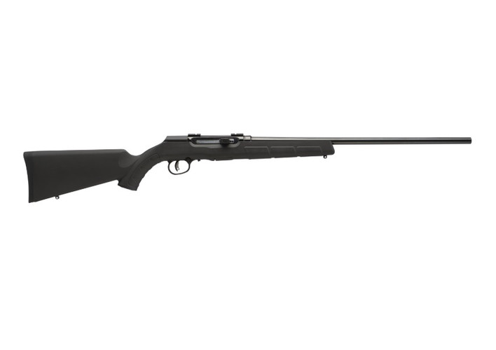 Savage Arms A17 17 HMR bolt-action rimfire rifle with black synthetic stock