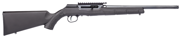 Savage Arms A22 22LR bolt-action rifle with threaded barrel and synthetic stock