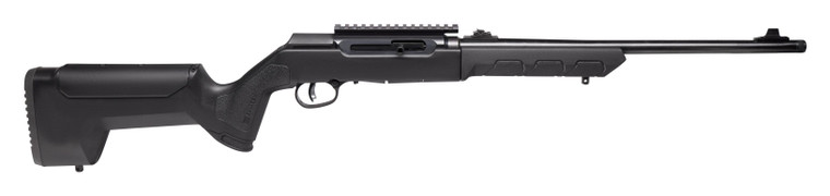 Savage Arms A22 Takedown 22LR rifle with black and synthetic finish, 10+1 capacity
