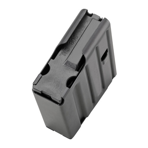 DURAMAG SR25 MAGAZINE - 308 WIN / 7.62 NATO - 5 ROUND CAPACITY - STAINLESS STEEL - BLACK