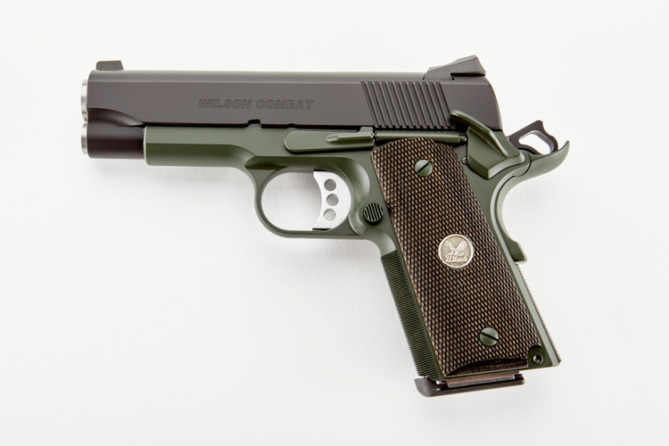 WILSON COMBAT CQBC - 45ACP - 4" - 8+1 - BLACK/GREEN