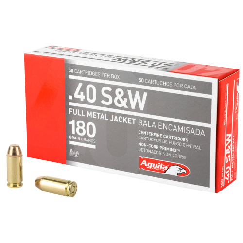 AGUILA - 40 S&W - 180 GR - FMJ - 50 RDS/BOX