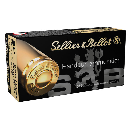 SELLIER & BELLOT - 9MM NATO - 124 GR - FMJ - 50 RDS/BOX