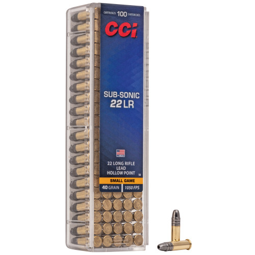 CCI SUBSONIC - 22 LR - 40 GR - CPHP - 100 RDS / BOX