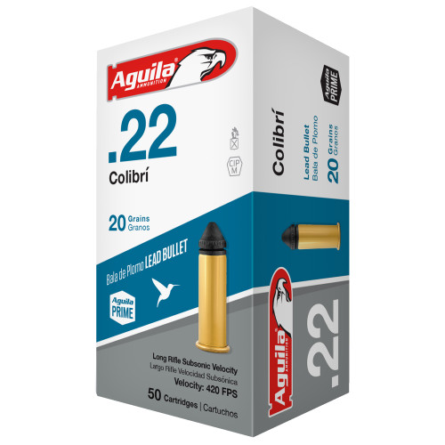 AGUILA COLIBRI - 22 LR - 20 GR - LRN - 50 RDS / BOX