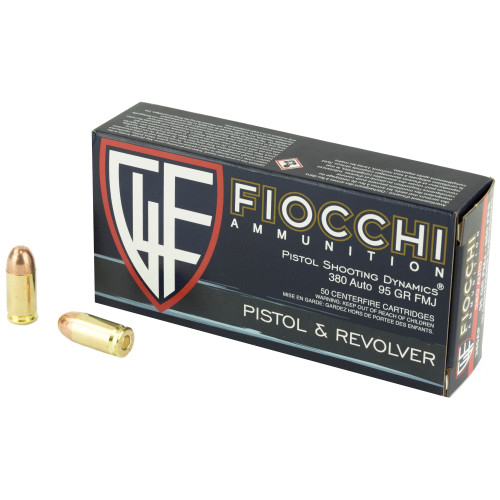 FIOCCHI - 380ACP - 95 GR - FMJ - 50 RDS/BOX