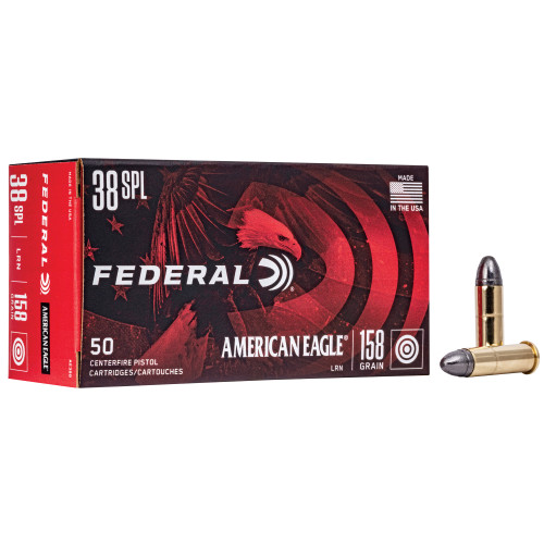 FEDERAL AM EAGLE - 38 SPL - 158 GR - LRN - 50 RDS/BOX