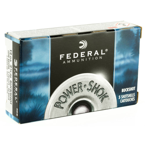 FEDERAL POWERSHOK LOW-RECOIL - 12 GA - 2.75" - #00 BUCK - 9 PEL - 5 RDS/BOX