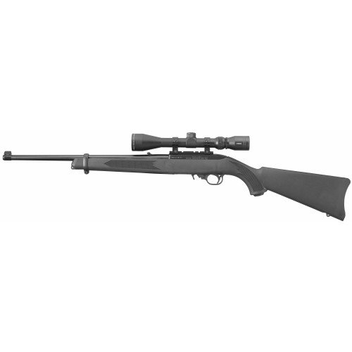 RUGER 10/22 CARBINE - 22LR - 18.5" - 10+1 - BLACK SYNTHETIC - SCOPED - CA LEGAL