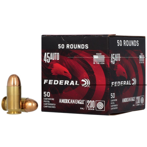 FEDERAL - 45 ACP - 230 GR - FMJ - 50 RDS/BOX - RPLFEAE45A50