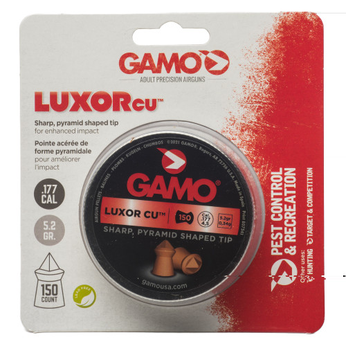 GAMO LUXOR - .177 CAL - POINTED - 5.2 GR - 150/tin