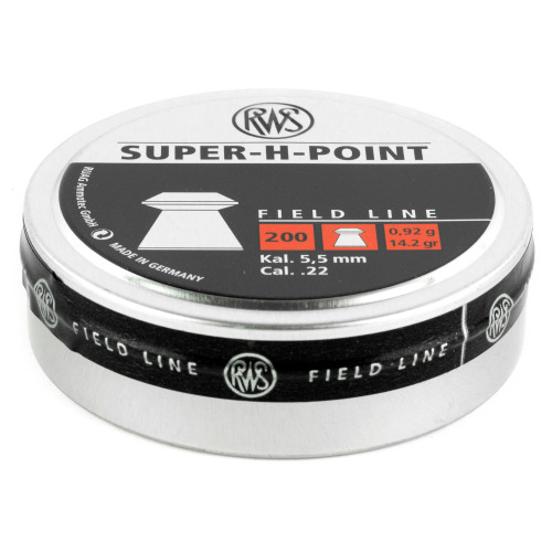 RWS SUPER-H-POINT FIELD LINE - .22 CAL - HOLLOW-POINT - 14.2 GR - 200/tin