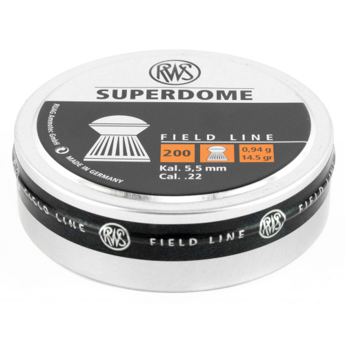 RWS SUPERDOME FIELD LINE - .22 CAL - ROUND - 14.5 GR - 200/tin