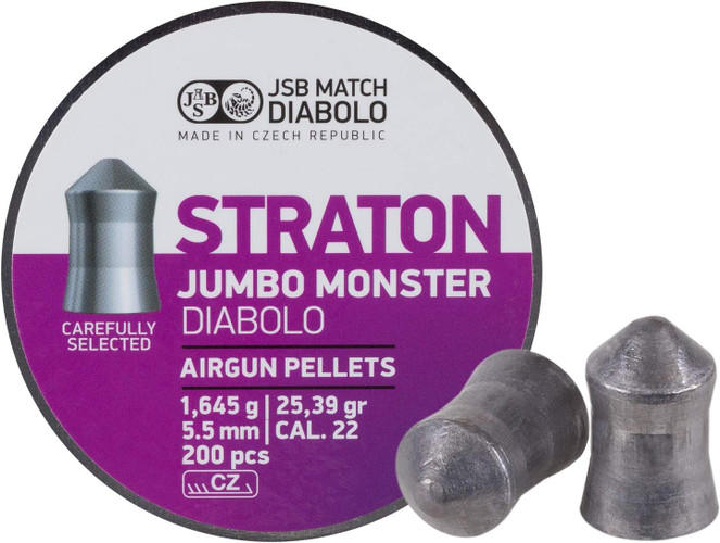 JSB MATCH STRATON MONSTER JUMBO - .22 PEL - 25.39 GR - 200 RDS