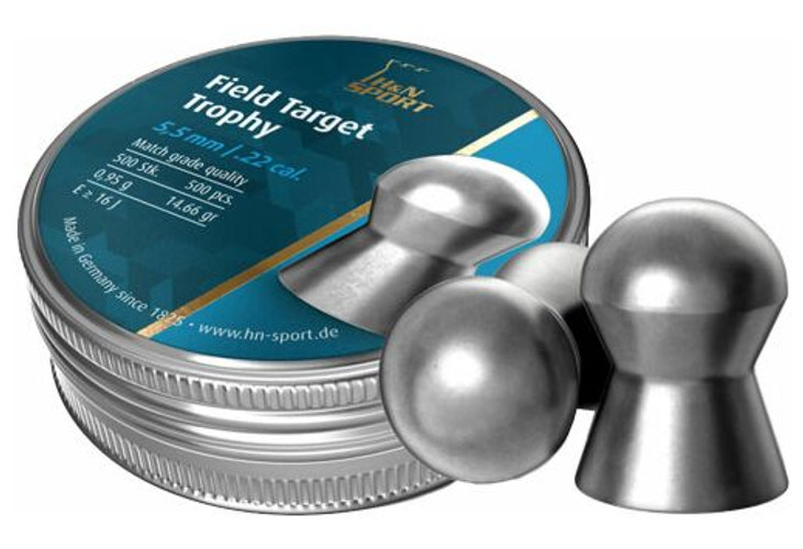 H&N FIELD TARGET TROPHY - .22 CAL - ROUND - 14.66 GR - 500/tin