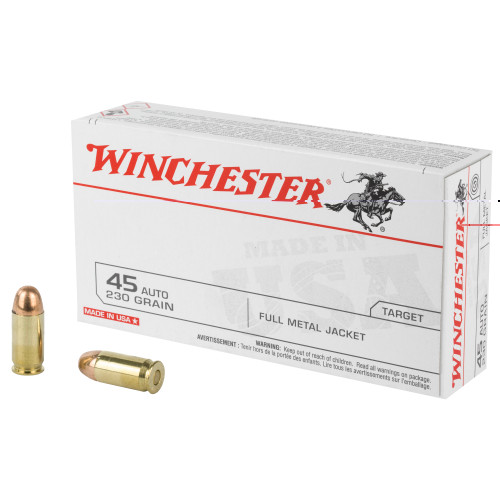 WINCHESTER - 45 ACP - 230 GR - FMJ - 50 RDS/BOX - RPLWNQ4170BX