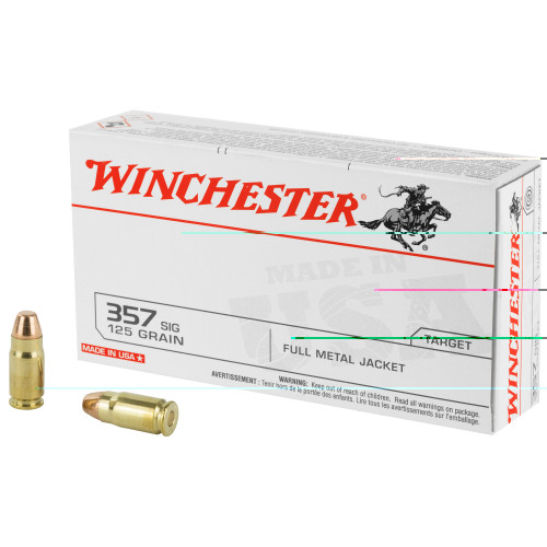 WINCHESTER - 357 SIG - 125 GR - FMJ - 50 RDS/BOX