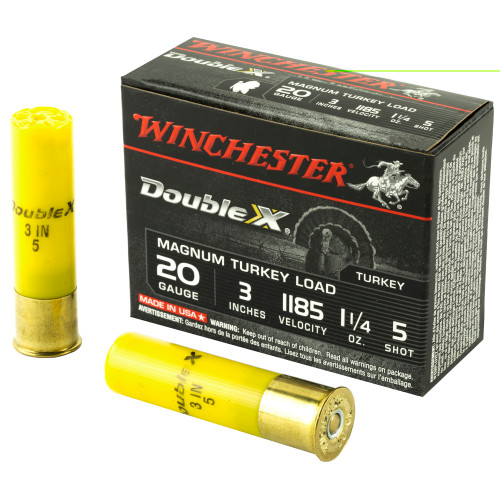 WINCHESTER 20 GA - 3" - #5 - 1 1/4 OZ - 10 RDS/BOX - WNX203XCT5