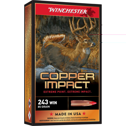 WINCHESTER 243 WIN - 85 GR - PT - 20 RDS/BOX