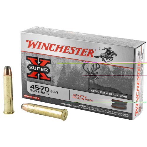 WINCHESTER 45-70 GOVERNMENT - 300 GR - JHP - 20 RDS/BOX