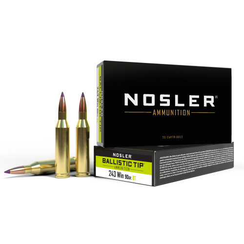 NOSLER 243 WIN - 90 GR - BT  - 20 RDS/BOX