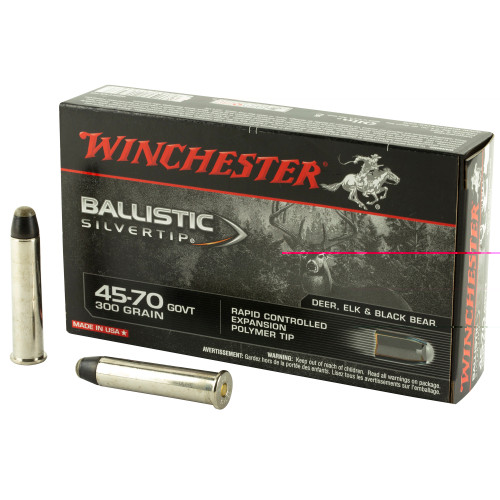 WINCHESTER 45-70 GOVERNMENT - 300 GR - POLYMER TIP - 20 RDS/BOX