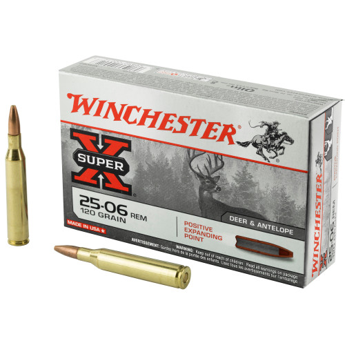 WINCHESTER 25-06 REM - 120 GR - POSITIVE EXPANDING POINT - 20 RDS/BOX