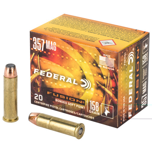 FEDERAL - 357 MAGNUM - 158 GR - HOLLOW POINT - 20 RDS/BOX