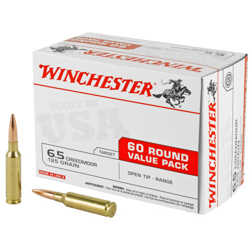 WINCHESTER 6.5 CREEDMOOR - 125 GR  - OPEN TIP - 60 RDS/BOX