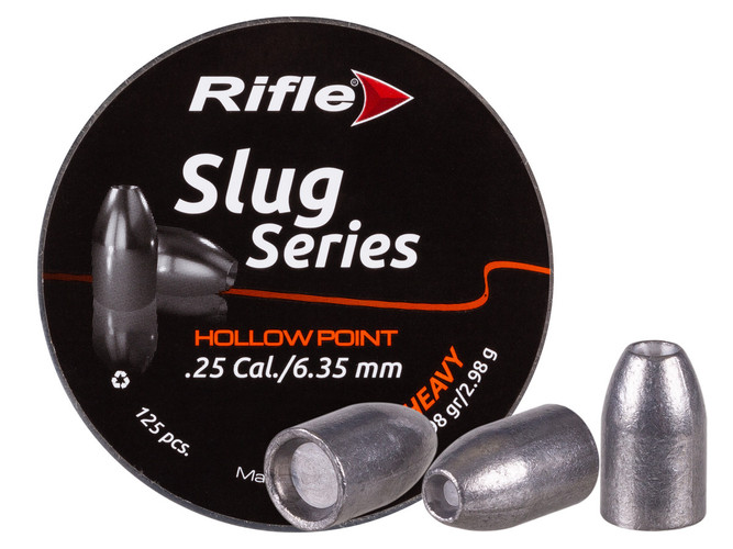 RIFLE SLUG SERIES - .25 SLUG HOLLOW POINT - 45.98 GR - 125 RDS