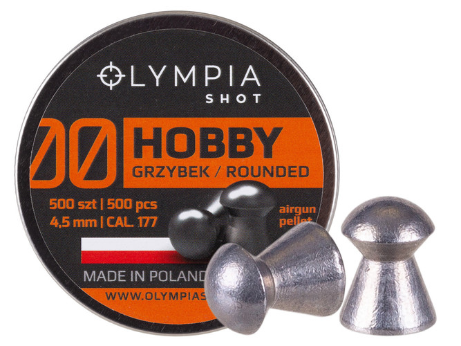 OLYMPIA SHOT HOBBY - .177 CAL - ROUND - 7.87 GR - 500/tin