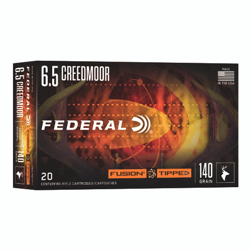 Federal - 6.5 Creedmoor - 140 gr - Fusion Tipped - 20 Rds/box