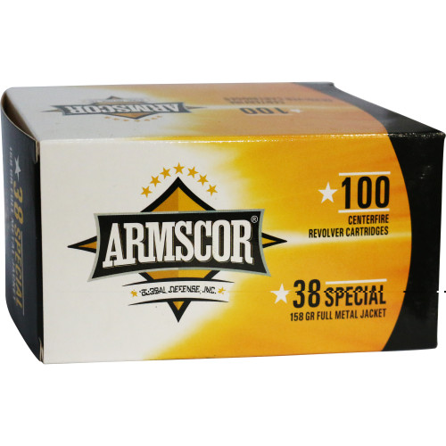 ARMSCOR - 38SPL - 158 GR - FMJ - 100 RDS/BOX