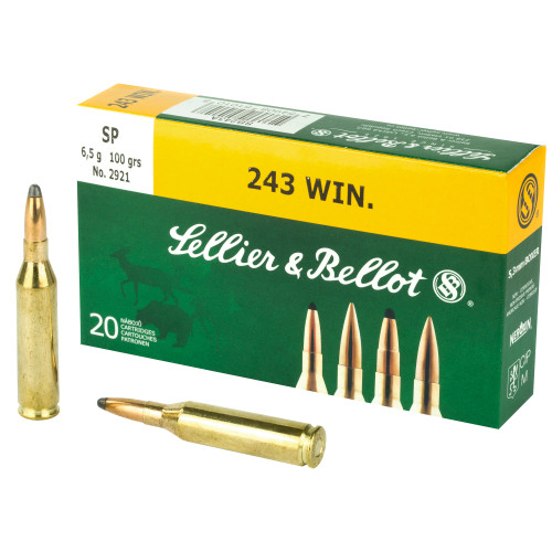 SELLIER & BELLOT - 243 WIN - 100 GR - SP - 20 RDS/BOX