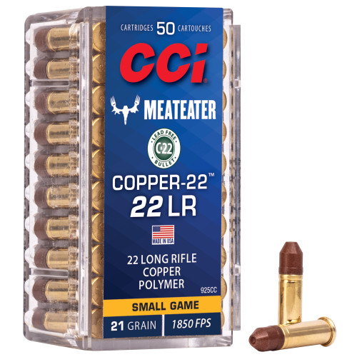 CCI COPPER - 22 LR - 21 GR - SCHP - 50 RDS / BOX